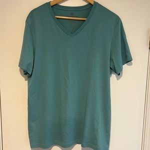 Mack Weldon v neck pima t  - size XL (turquoise)